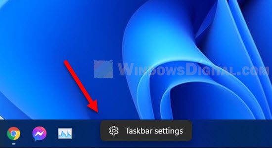 Windows 11 taskbar settings