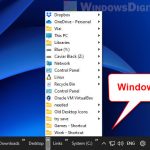 Windows 11 taskbar toolbars