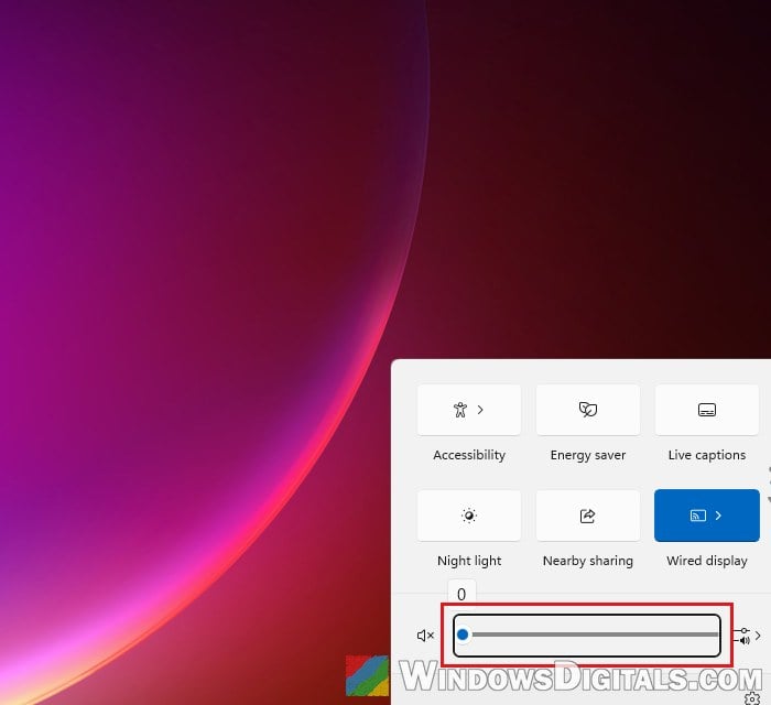Windows 11 volume slider keeps going back to 0