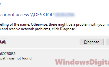 Windows Cannot Access Network Shared Folder Drive Computer Windows 10