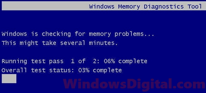 Windows Memory Diagnostic Blue screen