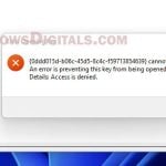 Windows Registry Key Access is Denied