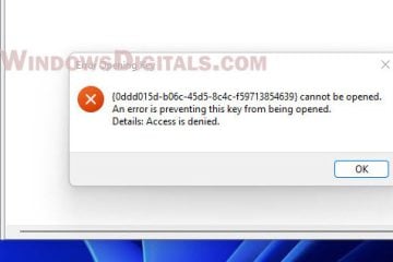 Windows Registry Key Access is Denied