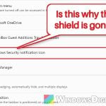 Windows Security Icon Missing from the Taskbar in Windows 11
