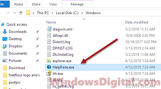 Windows helppane Get help with File Explorer in Windows 10 keeps opening