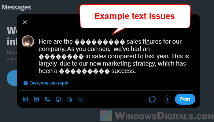 X Twitter can't display bold and italics text