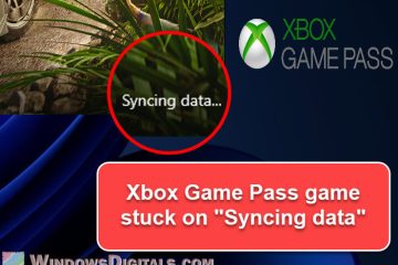 Xbox PC Game Pass Stuck on Syncing Data