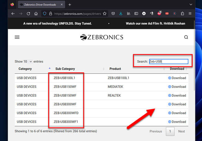 Zebronics WiFi Adapter Driver Download