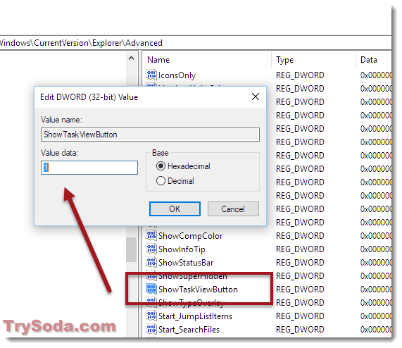 Add show task view button on taskbar Windows 11/10
