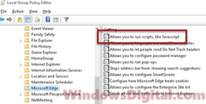 How to Enable JavaScript in Edge on Windows 10/11