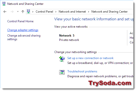 change adapter settings dns windows 10