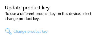 change product key to transfer windows 10