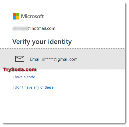 delete outlook verify your identity