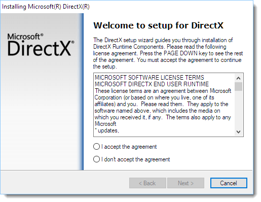 directx 12 end user runtime