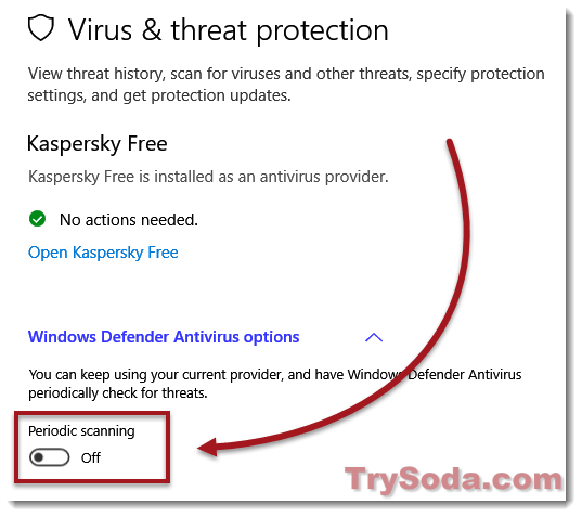 Disable Antimalware Service Executable scanning