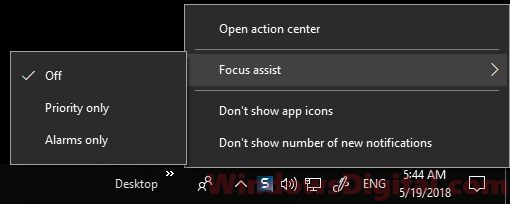 Focus assist to fix Game lag in Windows 11/10