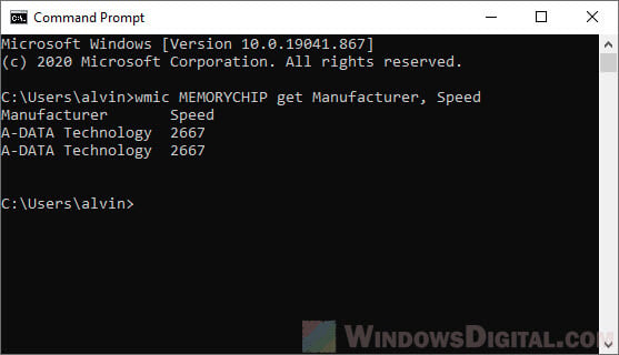 how to check ram type ddr3 ddr4 ddr5 in windows 10 using cmd