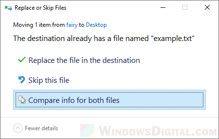 how to copy and keep both files with same name in Windows 10