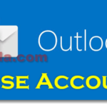 how to delete an outlook email account