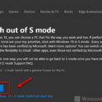 how to get Windows 10 out of S mode for free