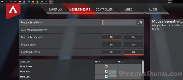 how to slow down mouse speed in game Windows 10