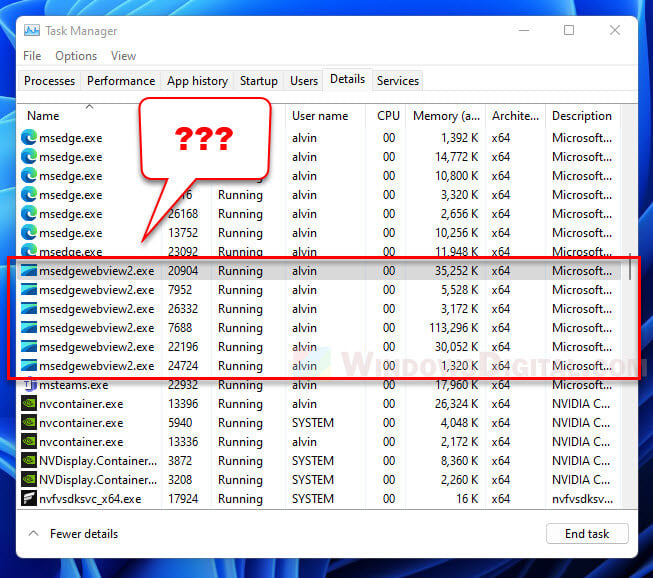 msedgewebview2.exe Microsoft Edge WebView2 Runtime