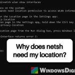 "netsh wlan show networks" Says "Access is denied" in Windows 11