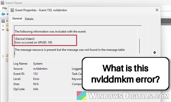 nvlddmkm Event ID 153 After NVIDIA Driver 621.01, What to do?