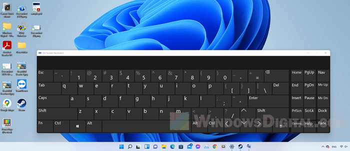 Keyboard layar Windows 11