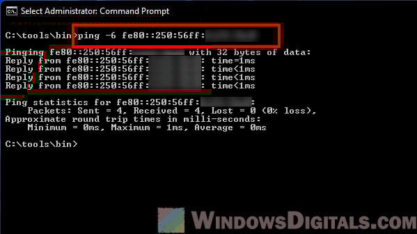ping returns ipv6 address instead of ipv4