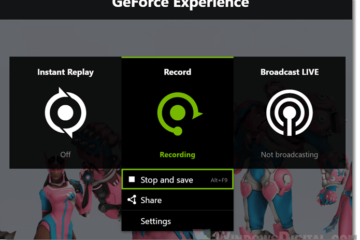 record screen video on windows 10 nvidia shadowplay