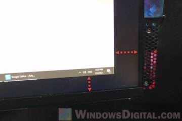 screen smaller than monitor windows 10