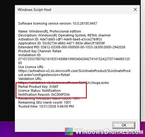 slmgr dlv license information Windows 11
