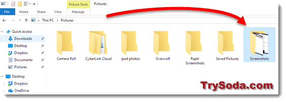 Windows 10/11 screenshot folder