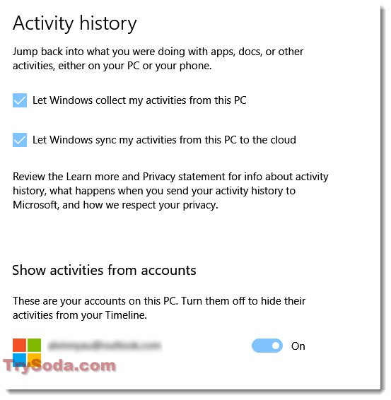 Timeline not working in Windows 10/11