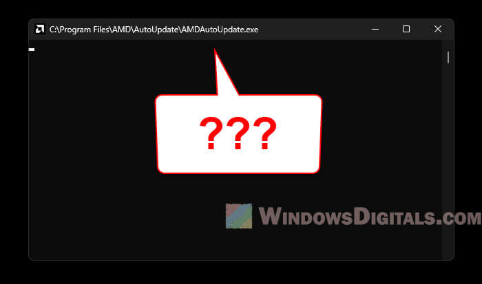 what is amdautoupdate.exe window