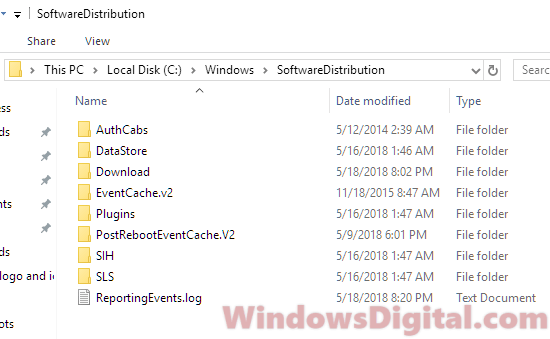 windows update download location